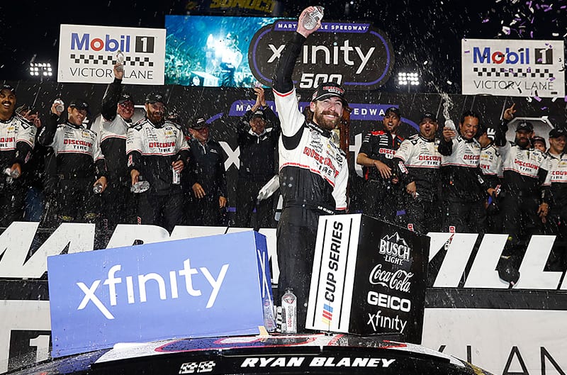 Ryan Blaney Celebration 100th Penske Win